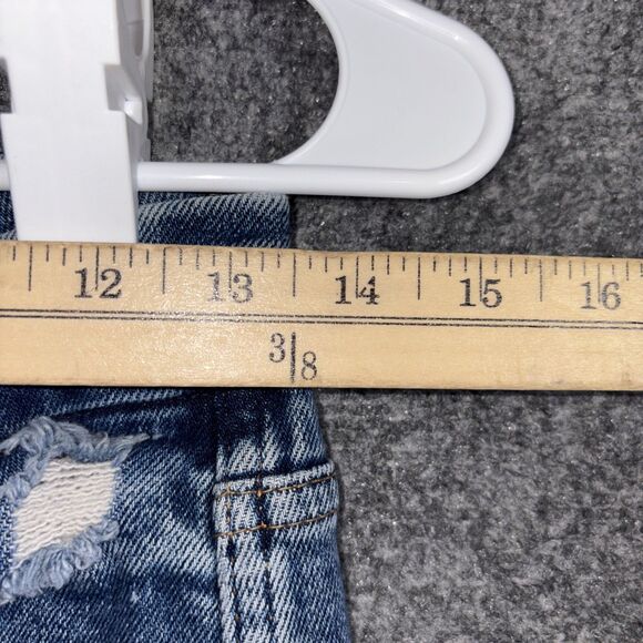 Good American Good Curve Jeans Womens Size 6 / 28 Blue Distressed Stretch - Picture 5 of 10